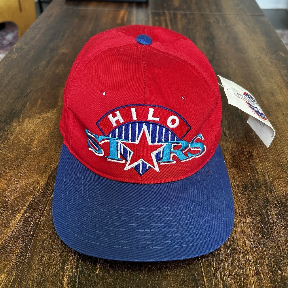 Vintage‎ Hilo Stars Baseball Hat Starter Red Blue Snapback Minor League NWT - Picture 2 of 7